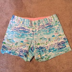 Lilly Pulitzer Callahan Shorts in High Tide Toile