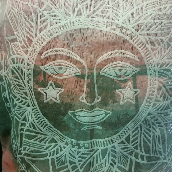 BNWT April Spirit Small Mayan Sun Good Vibes Top - Picture 2 of 4