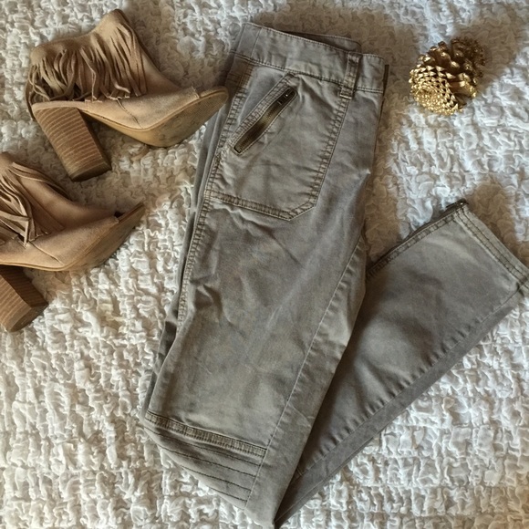 Olive slim fit jeans