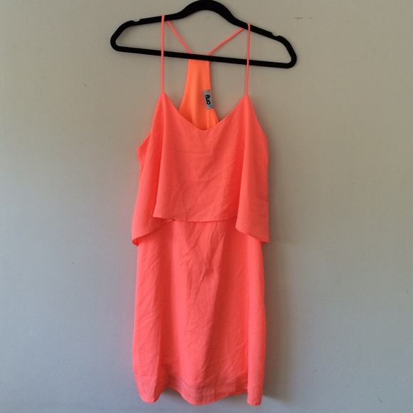 fluo Neon Strappy Dress