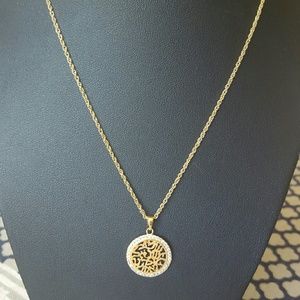 Gold filled Hebrew Shema necklace