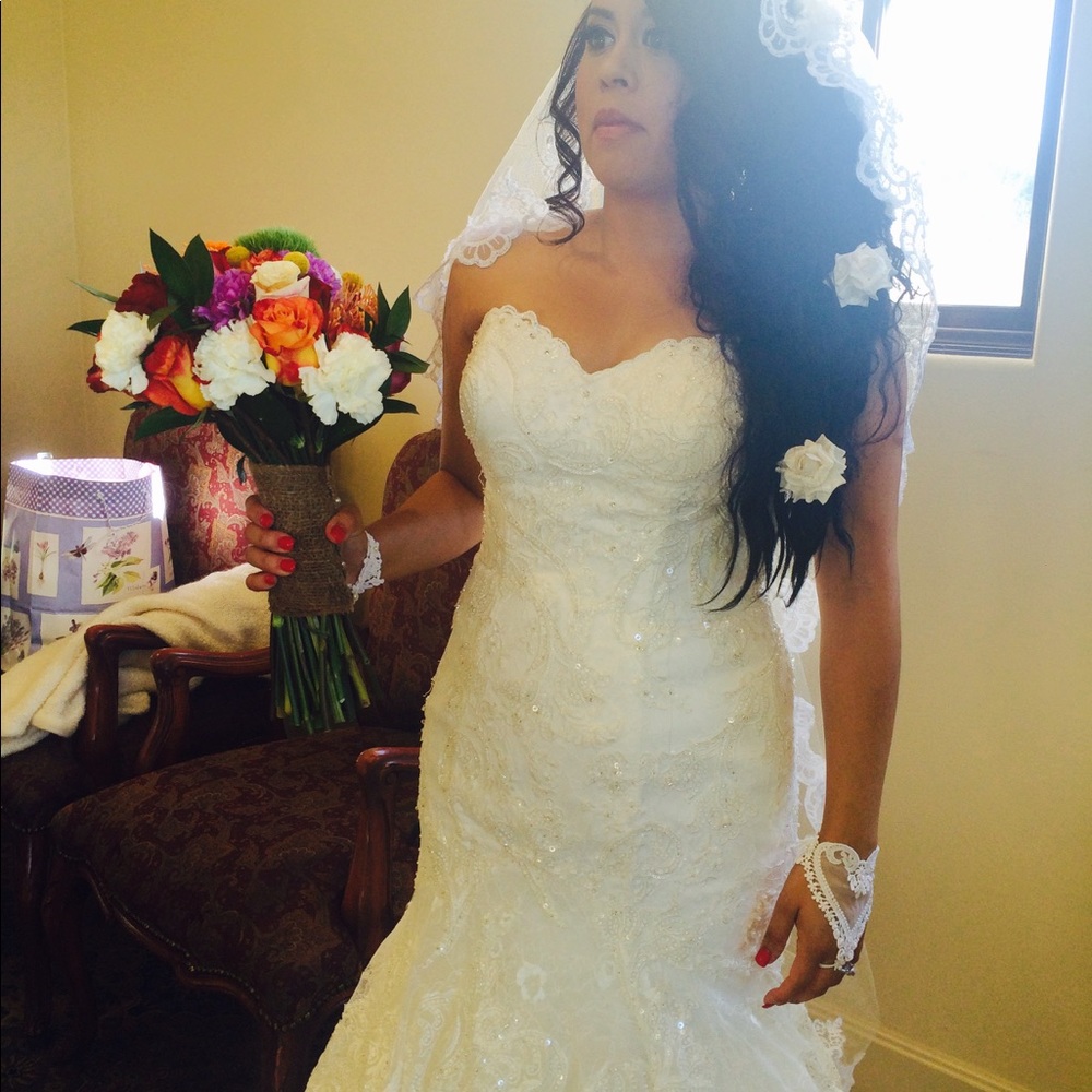 Spanish Style Wedding Gown - Picture 6 of 8