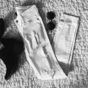 Hollister white jeans