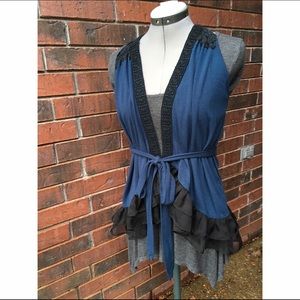 Buckle/Daytrip sleeveless cardigan