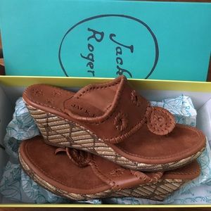 Jack Rogers Wedges! New with box!! Size 6