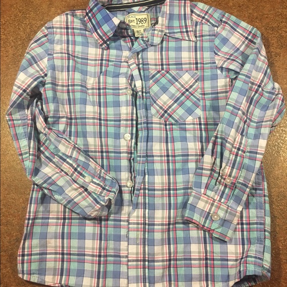 Children's Place boys long sleeve button up