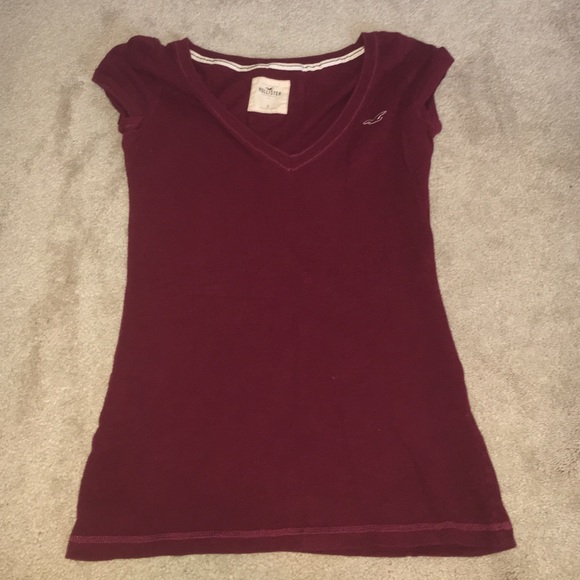 Maroon V Neck