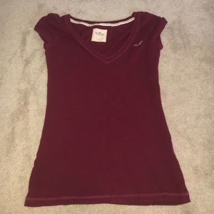 Maroon V Neck
