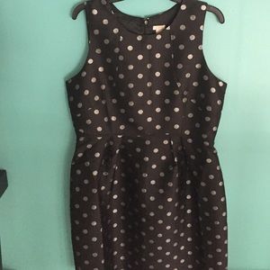 NEW J. Crew Black Jacquard Silver/Black Dress