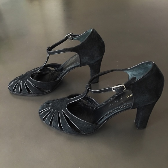 Marc Jacobs black suede Mary Jane heels - Picture 1 of 4