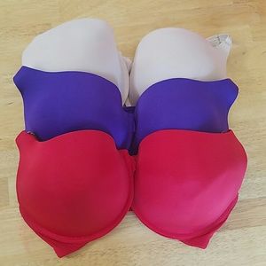 Bundle of three push up bras!