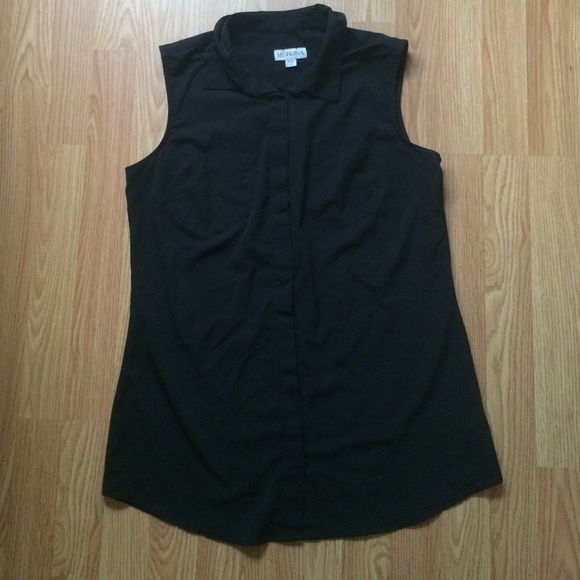 Black button up blouse