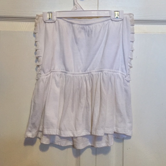Hollister White Ruffle Tube Top - Picture 2 of 3