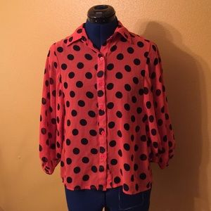 Polka Dot Blouse