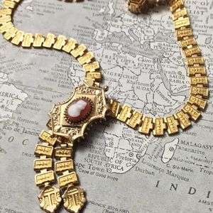 Victorian book chain. GF and 9k solid gold