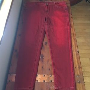 Buffalo Red Stretch Jeans size 34(14)