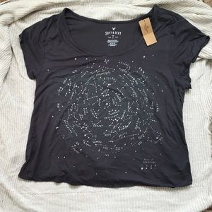 ✨American Eagle Zodiac Drapey Tee✨