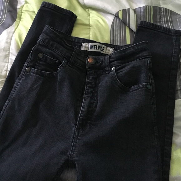 Brandy Melville High Waisted Black Jeans
