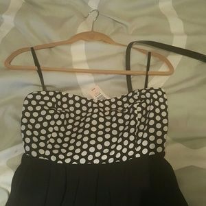 New Strapless dress with belt