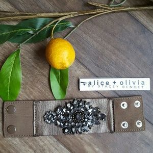 Alice and Olivia Leather Cuff NWT
