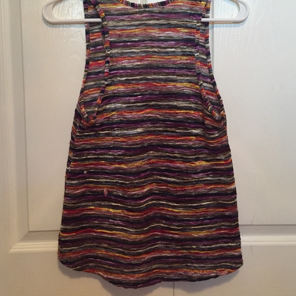 Poetry Striped Colorful Tank Top - Picture 4 of 4