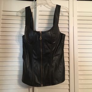 Charlotte Russe leather corset!!