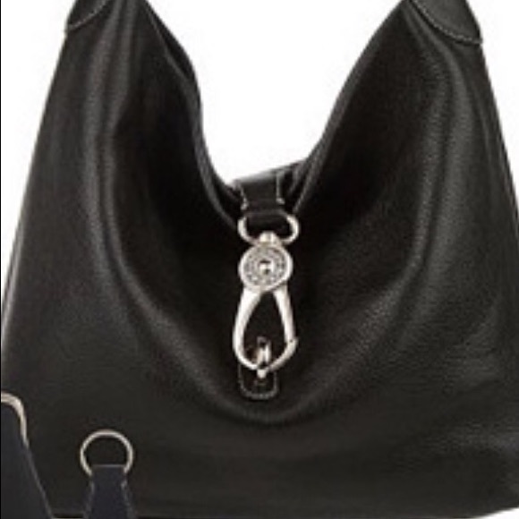 Dooney and bourke black boho purse