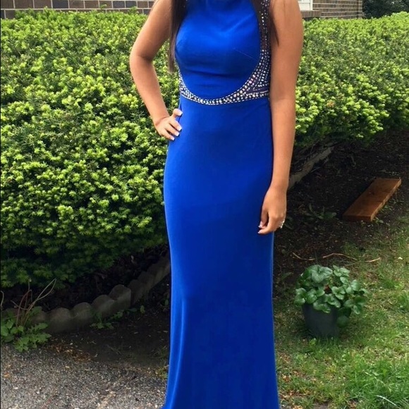 Blue prom dress