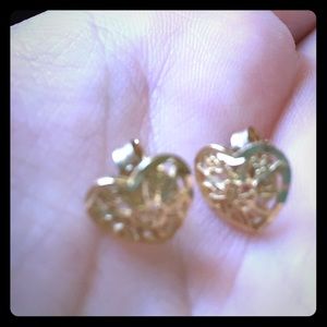 🎉new! 10k heart earrings