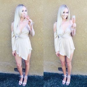 Hello Molly Fashion "Make me smile playsuit" gold