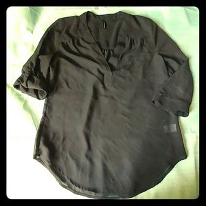 Black chiffon blouse