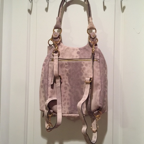 G.I.L.I Leather Convertible Backpack New