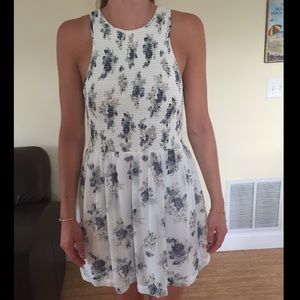 Urban Outfitters Kimichi Blue Smocked Dress