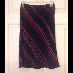 Black striped skirt