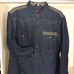 A|X Casual denim button down