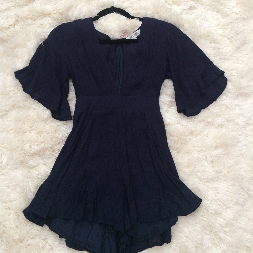 SHOWPO navy jumpsuit - Picture 4 of 5