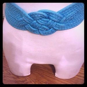 Aqua roped waist belt
