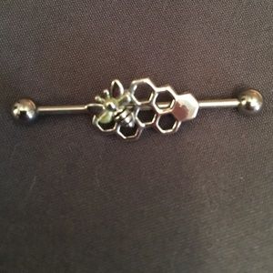 Industrial barbell earring