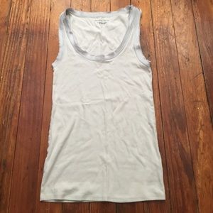 Pretty grey tank with silky trim
