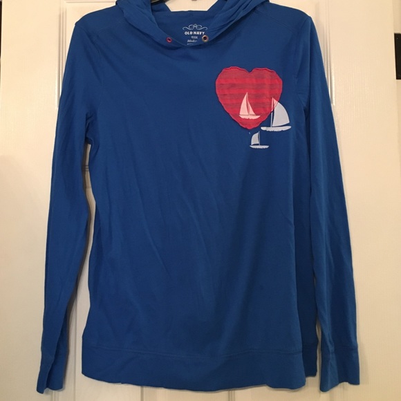 Old Navy Tops - Old Navy hooded long-sleeve shirt