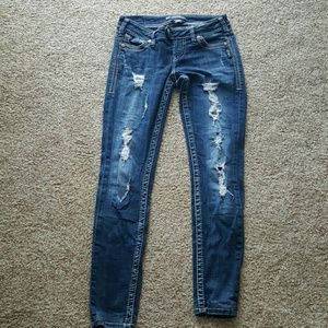 Distressed Silver Jeans Size 26