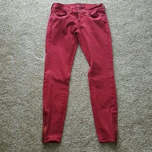 Red Lucky Brand Skinny Jeans size 26