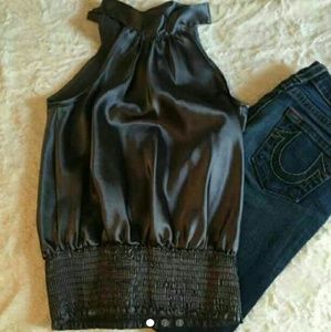 Halter Silk Top.