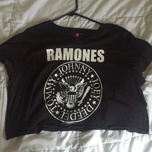 Ramones H&M Cropped T Shirt