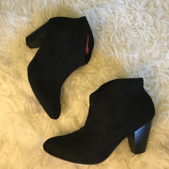 Black Suede ankle booties