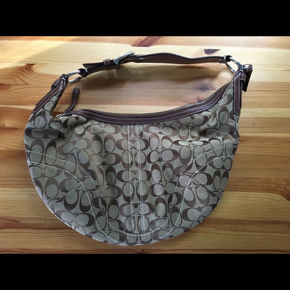 Coach signature hobo!