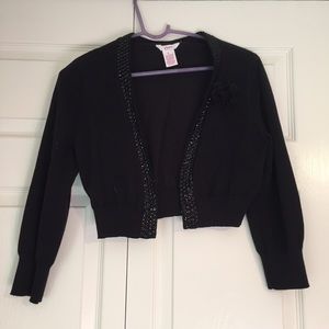 Candies black shrug sweater