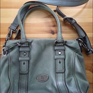 Mint green fossil cross-body!
