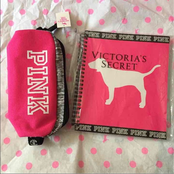 PINK Gypsy Rose Pencil Pouch & Student Planner Set