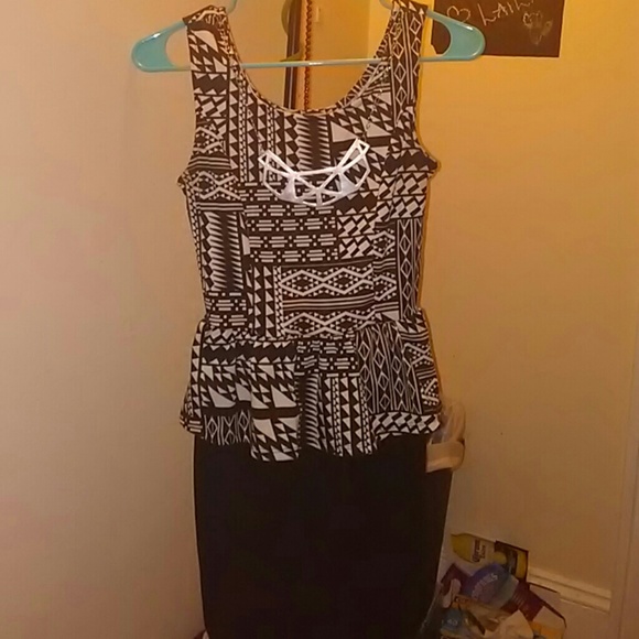 Aztec print dress